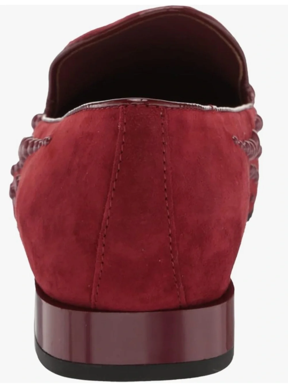 Donald J Pliner Rehbel Woman’s Burgundy Studded Suede Loafer Sz 8